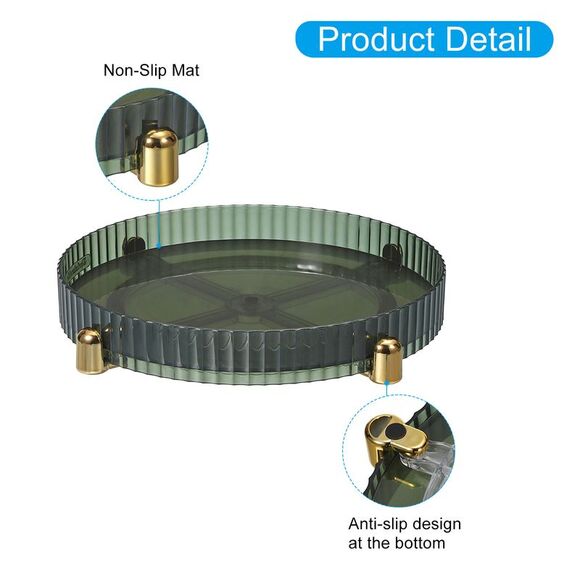 Lazy Susan Turntable Large Rotating Spice Racks Kitchen Organizer 11.02" Green - Picture 5 of 6